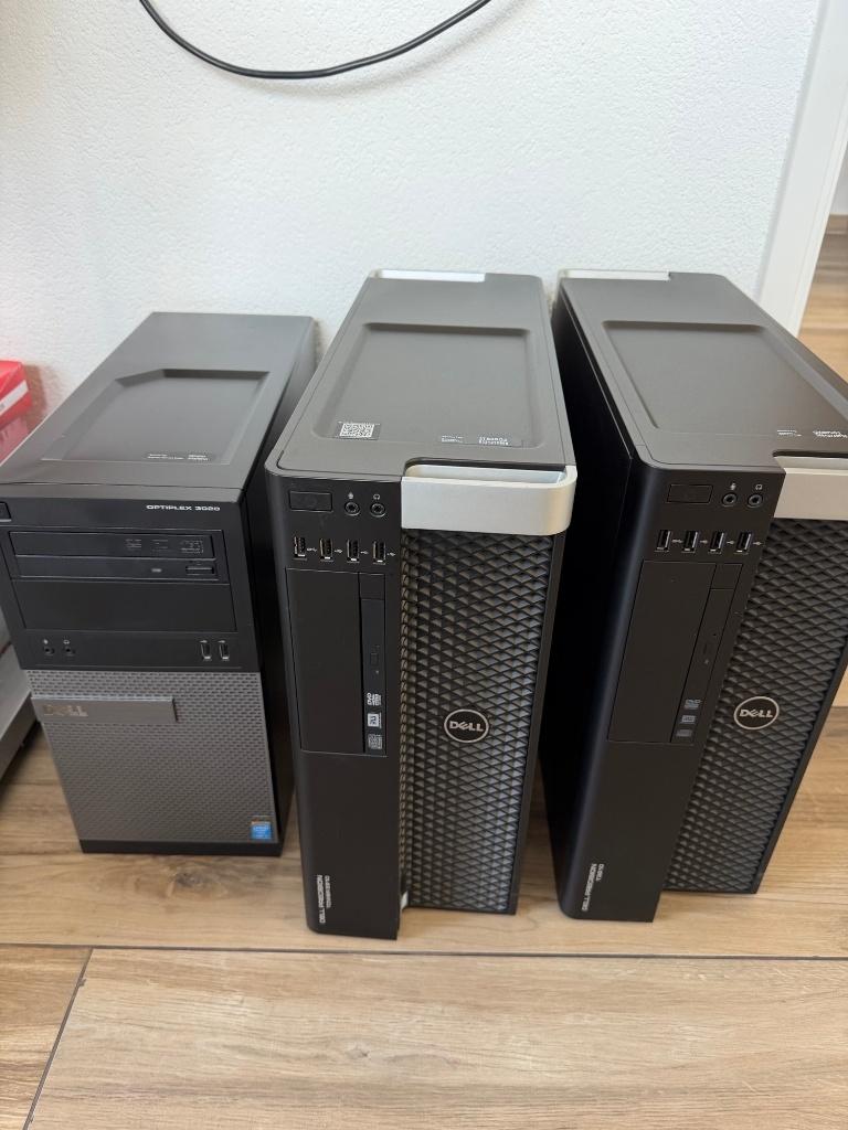 Dell workstations / pc's, Ophalen, Gebruikt, Met videokaart