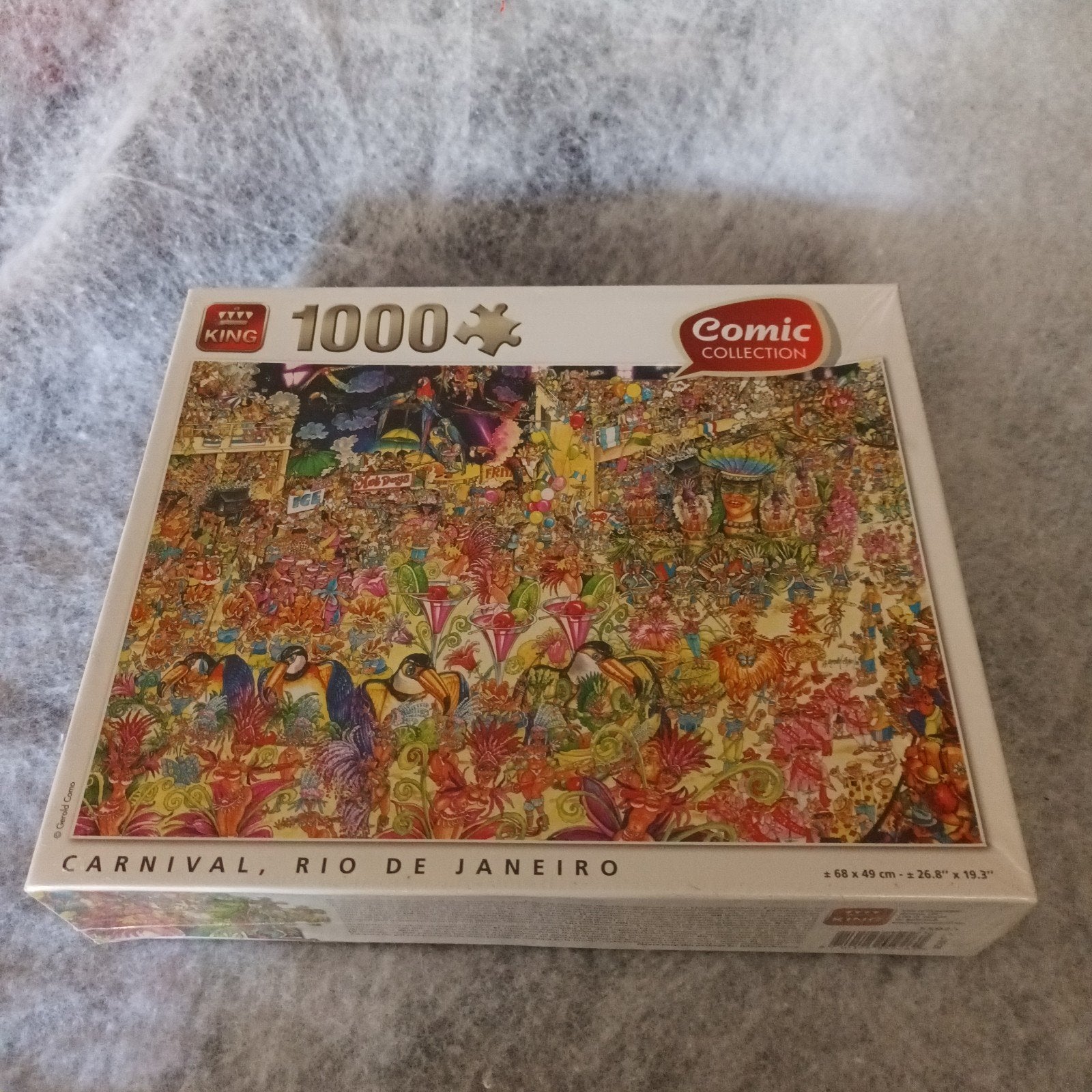 King Legpuzzel 1000 stukjes - Carnival, Rio de Janeiro, Ophalen of Verzenden, 500 t/m 1500 stukjes, Nieuw, Legpuzzel