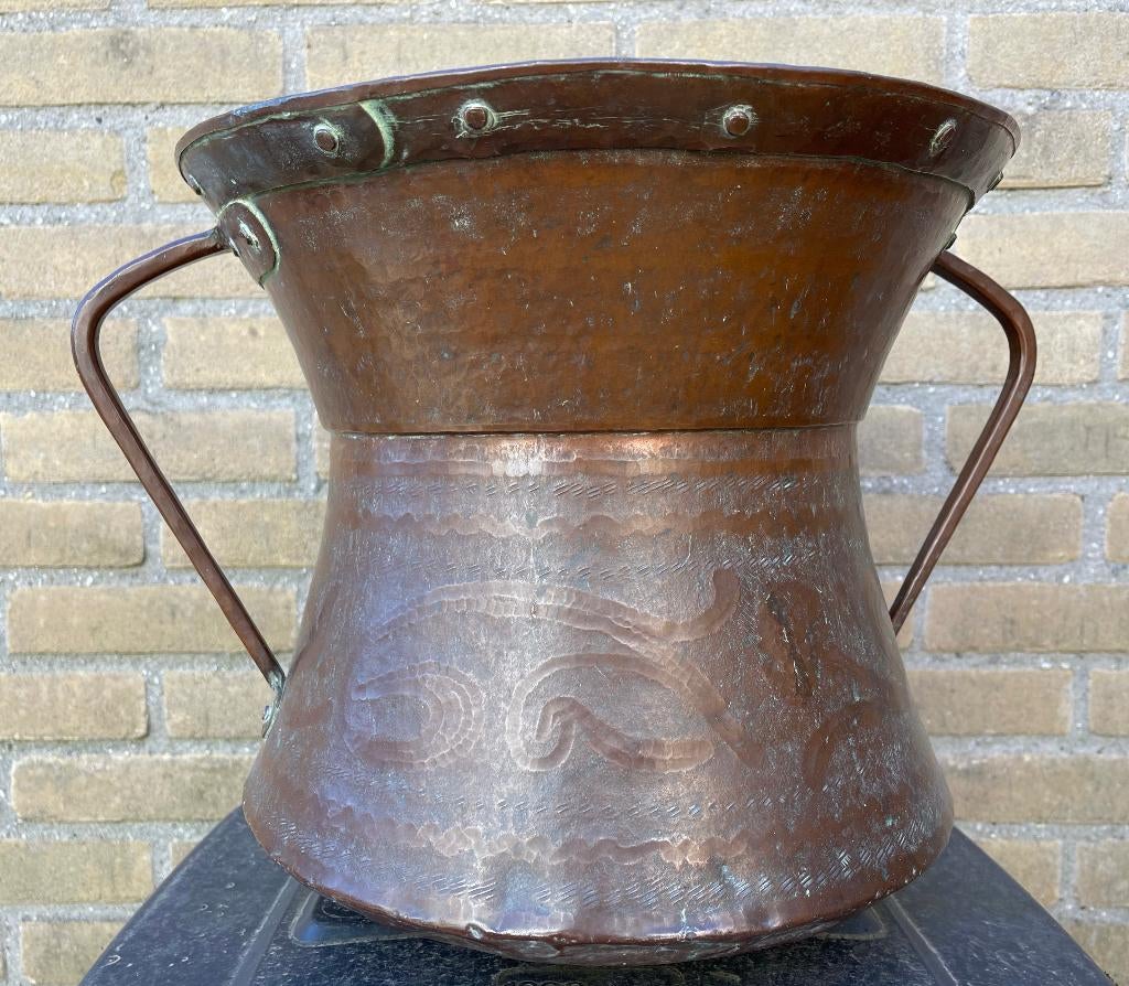 Antieke koperen conca, Ophalen of Verzenden, Koper
