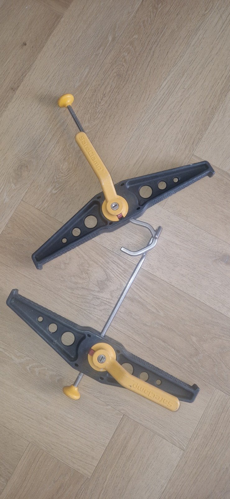 SafeClamp imperiaal klemmen voor ladder (set van 2), Ophalen of Verzenden, Gebruikt