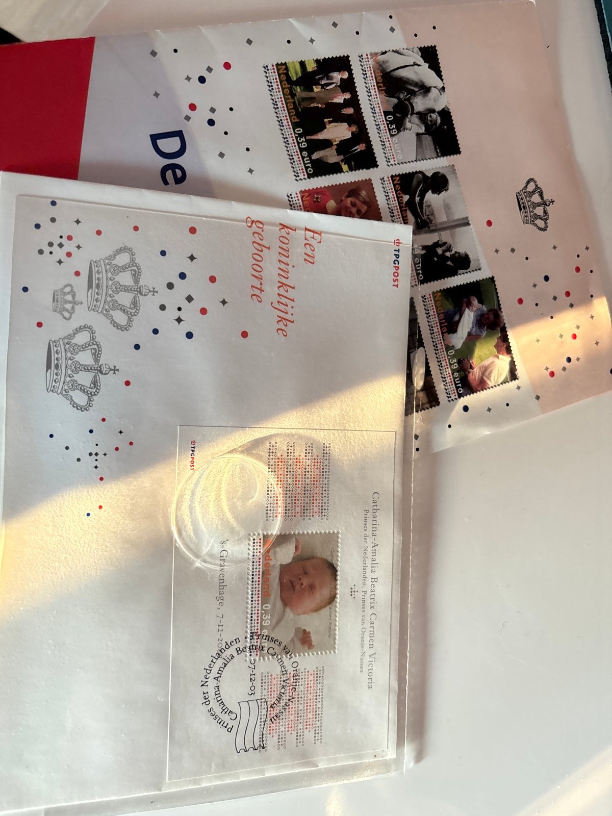 Geboorte postzegelvel Prinses Amalia - Koninklijke Geboorte, Ophalen of Verzenden, Onbeschreven, Nederland