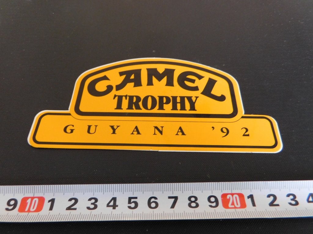 sticker CAMEL TROPHY 11992 guyana, Ophalen, Zo goed als nieuw