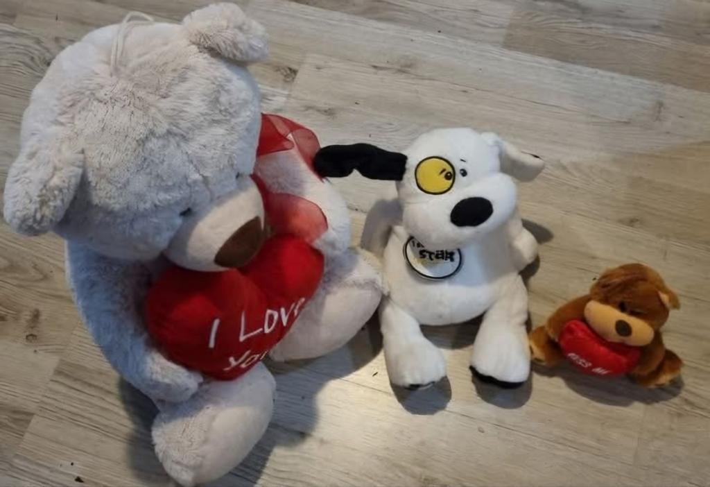 3 Nieuwe knuffels: Beer, Hond en Beertje, Ophalen of Verzenden, Nieuw, Beer