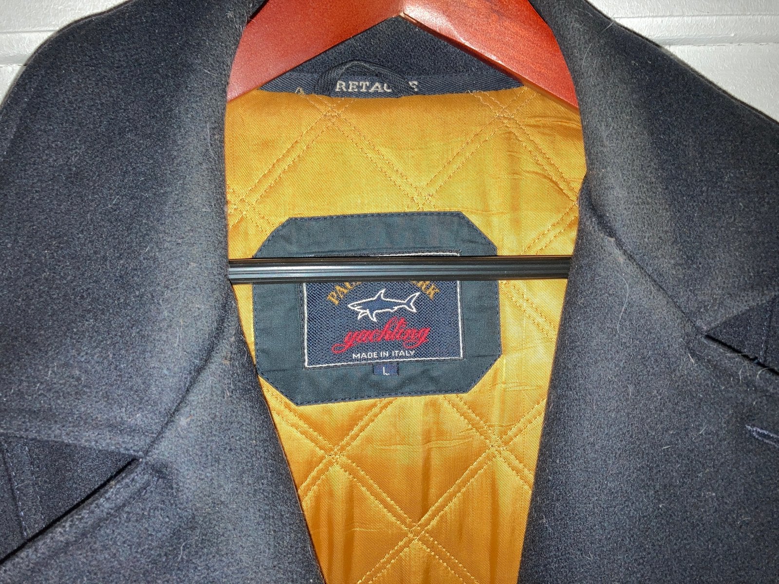 Paul & Shark Yachting heren coat, 100% wol, maat L, Kleding | Heren, Ophalen of Verzenden, Zo goed als nieuw, Maat 52/54 (L), Blauw
