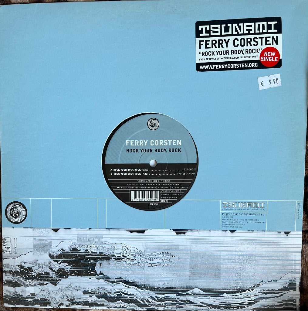 Ferry Corsten. Rock your body, rock, LP, Trance, Ophalen of Verzenden, Zo goed als nieuw