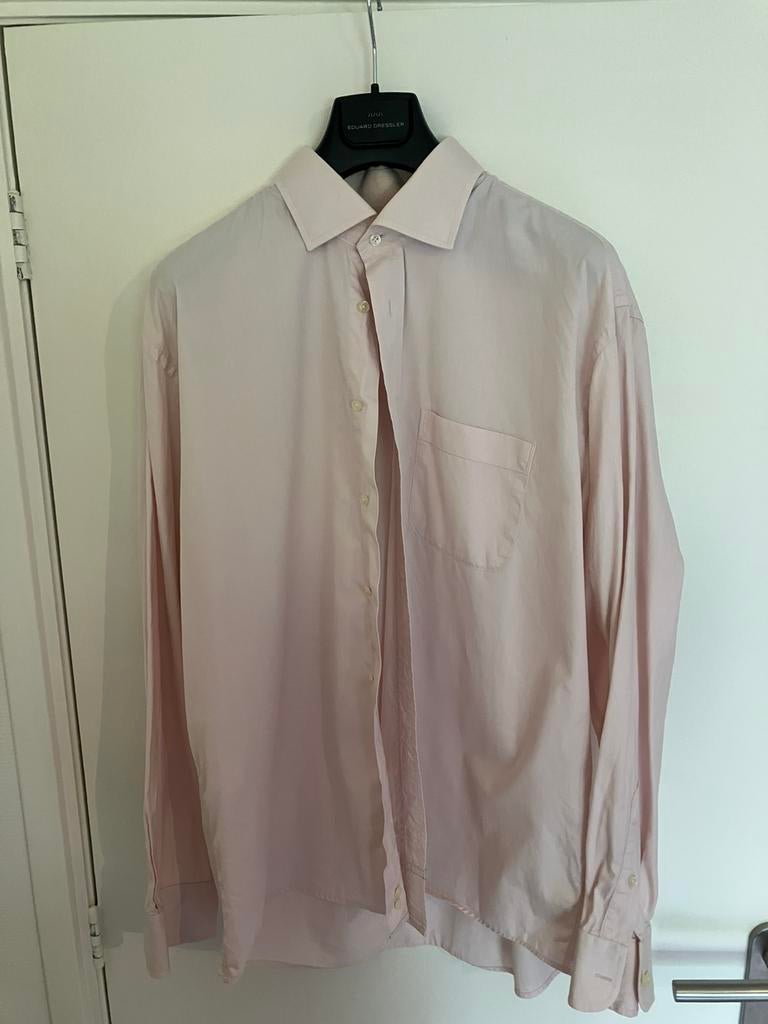 John miller overhemd 44 zacht roze, Ophalen of Verzenden, Zo goed als nieuw, Roze, Halswijdte 43/44 (XL)