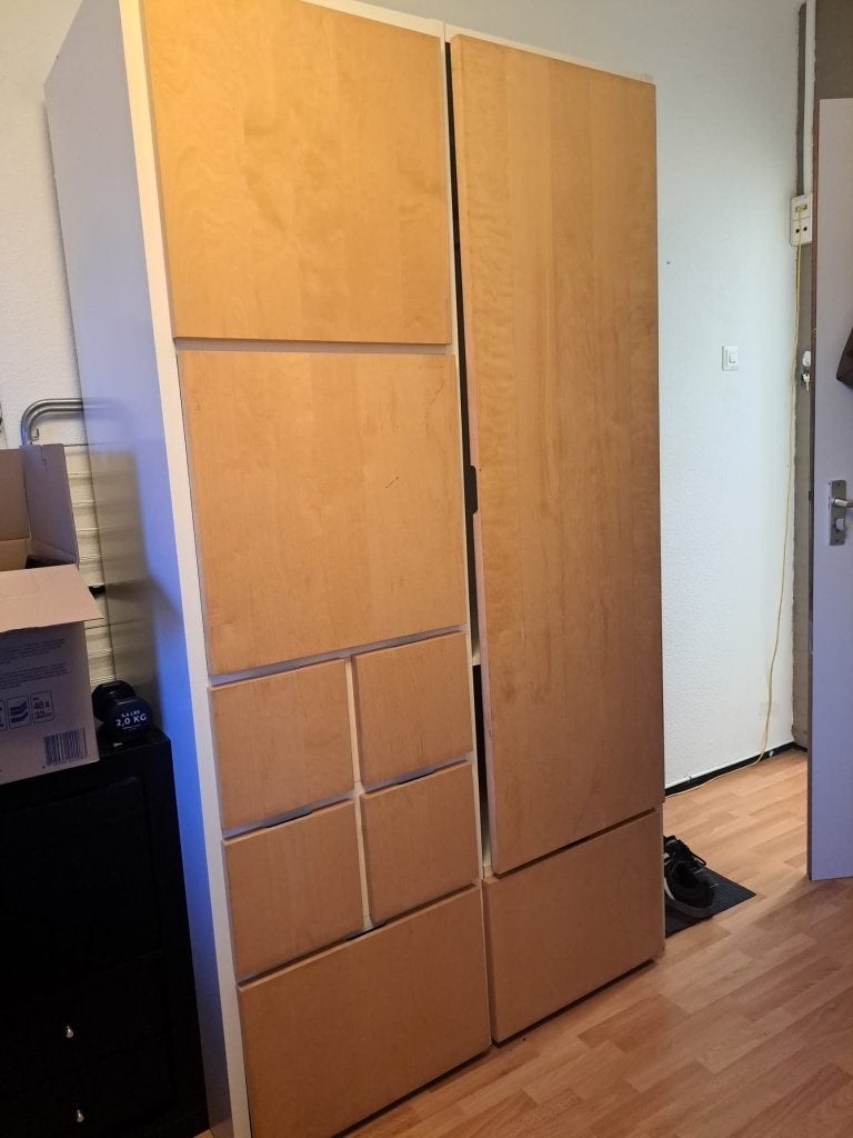 Kledingkast Ikea Rakke/Visthus, Huis en Inrichting, Ophalen, Gebruikt, 100 tot 150 cm, 200 cm of meer