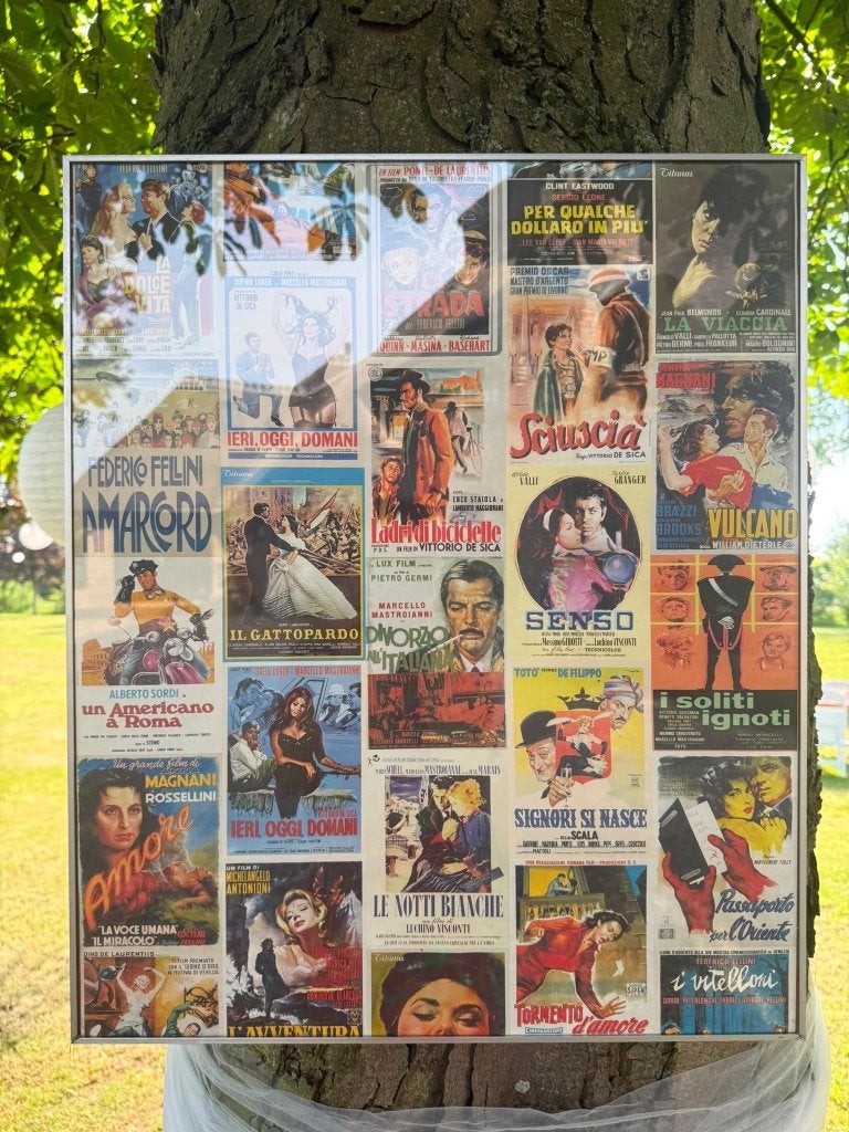 Italiaanse Filmposters – Prachtige Bruiloft Decoratie, Ophalen, Rechthoekig Staand, Met lijst, Deurposter of groter