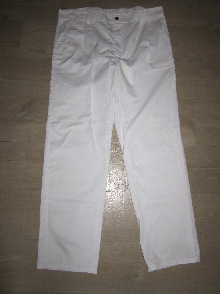 Wessels bedrijfskleding witte broek maat 54., Maat 52/54 (L), Wit, Gedragen, Wessels
