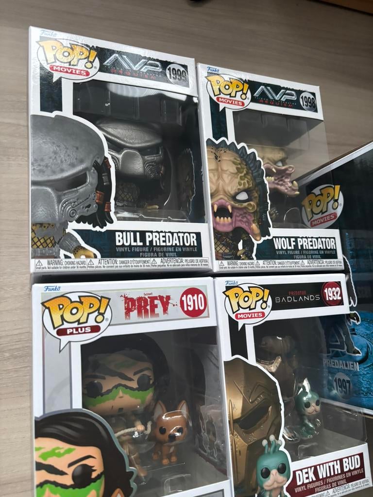 Funko Pop AVP Predalien, Bull Predator, Wolf Predator, Naru, Funko Europe, Ophalen of Verzenden, Zo goed als nieuw, 4th floor, 1 Queen Caroline St, London W6 9YN, Verenigd Koninkrijk