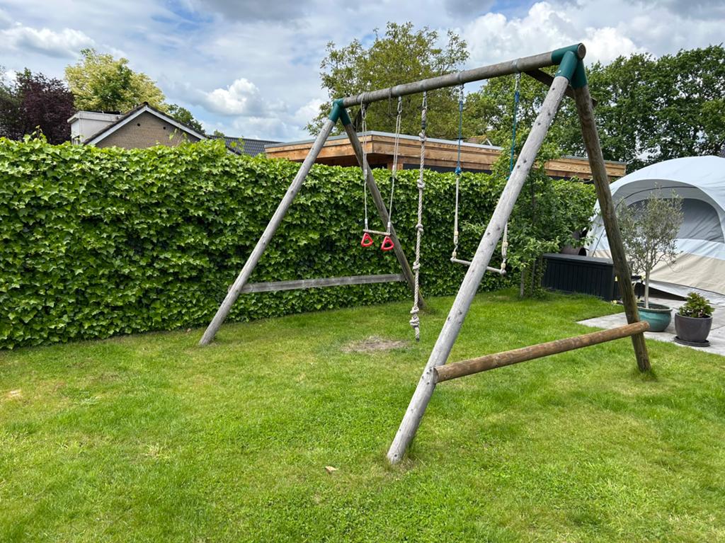 Houten schommel, Kinderen en Baby's, Speelgoed | Buiten | Speeltoestellen, Ophalen, Gebruikt, Schommel