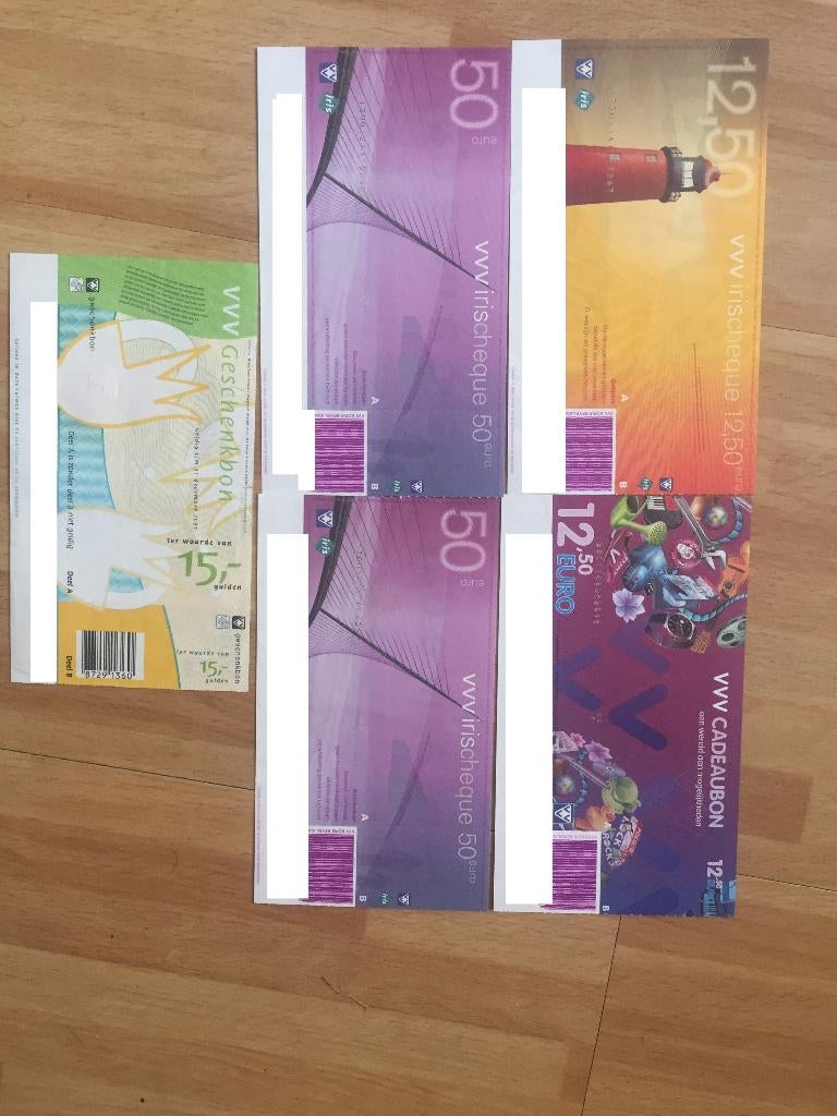 Cadeau bonnen, VVV bon geldig voor kado of verzamelaar, Eén persoon, Cadeaubon, VVV-bon