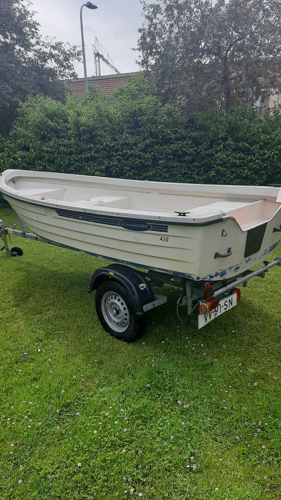 Te koop crescent 410 toer visboot., Watersport en Boten, Ophalen