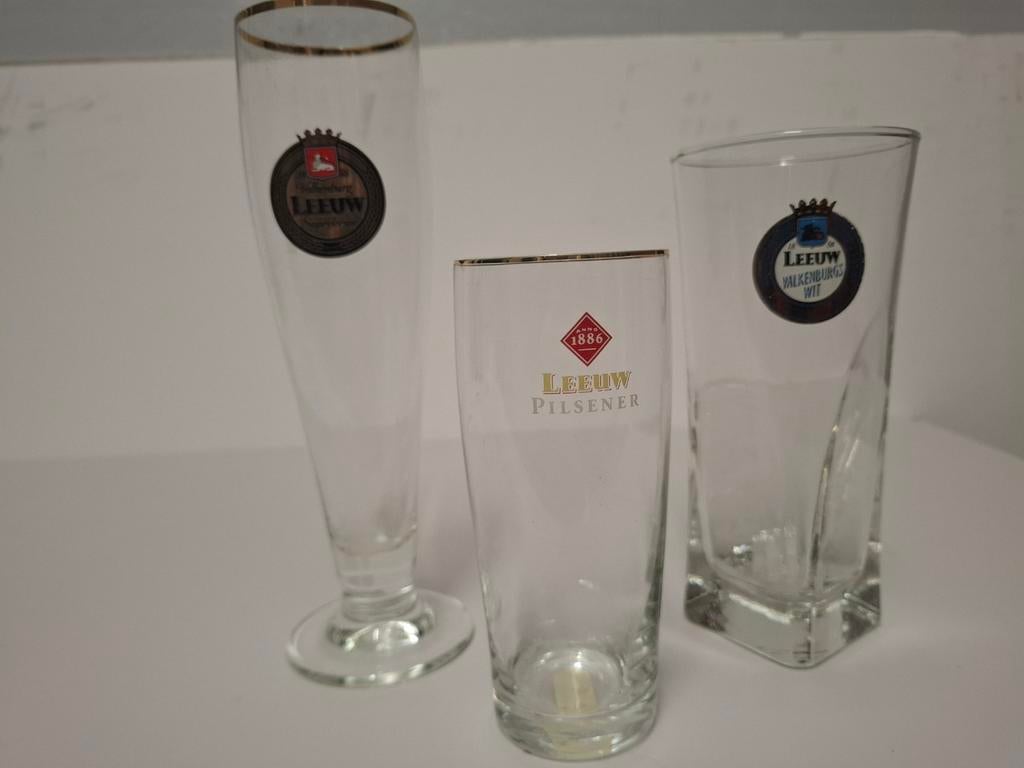 Leeuw Bierglazen - Set van 6, Ophalen of Verzenden