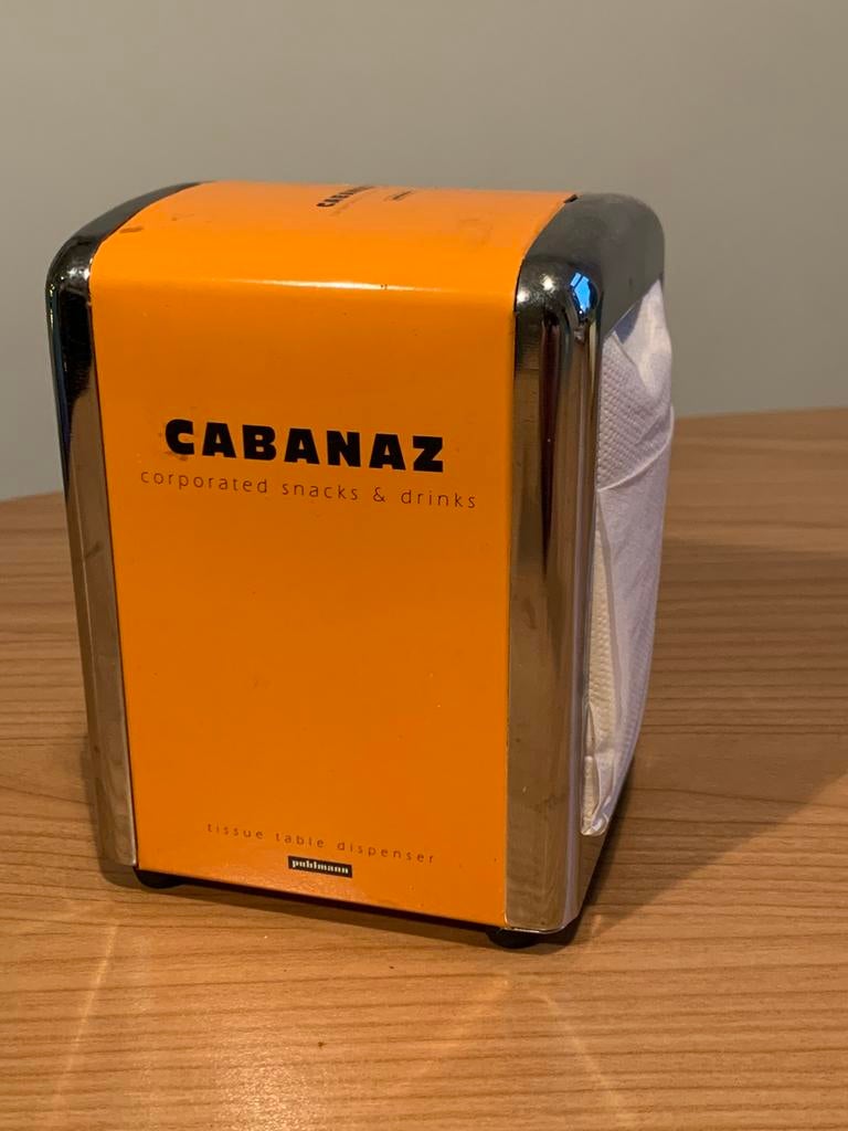 Cabanaz retro servetdispenser voor servetten en tissues, Ophalen of Verzenden, Huis en Inrichting