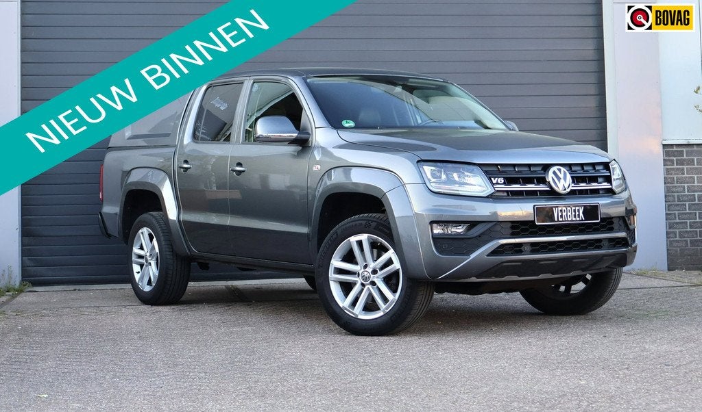 Volkswagen Amarok 3.0 TDI Plus Cab Comfortline Leder/Luxe/Na, Auto's, Automaat, Gebruikt, Zwart, Diesel