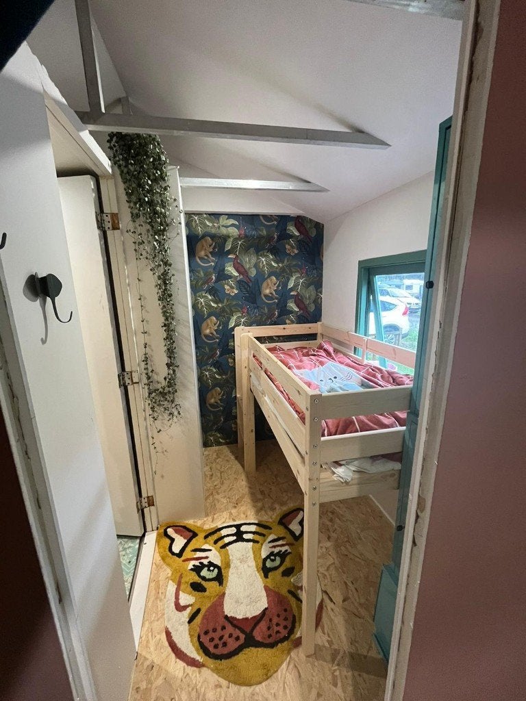 Hoppe Hoogslaper Kinderbed, Kinderen en Baby's, Ophalen, Zo goed als nieuw, Hoogslaper