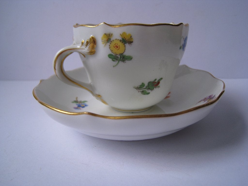 MEISSEN KOP & SCHOTEL ; KLEIN MODEL VOOR MOCCA,, Antiek en Kunst, Antiek | Porselein, Verzenden