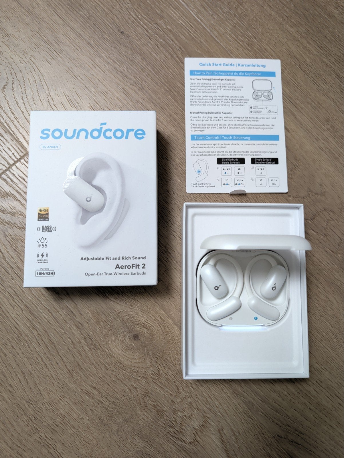 Soundcore by Anker AeroFit 2 Open-Ear True-Wireless Earbuds, Audio, Tv en Foto, Koptelefoons, Overige merken, Draadloos, Room 1318-19, Hollywood Plaza, 610 Nathan Road, Mongkok, Kowloon, Hong Kong