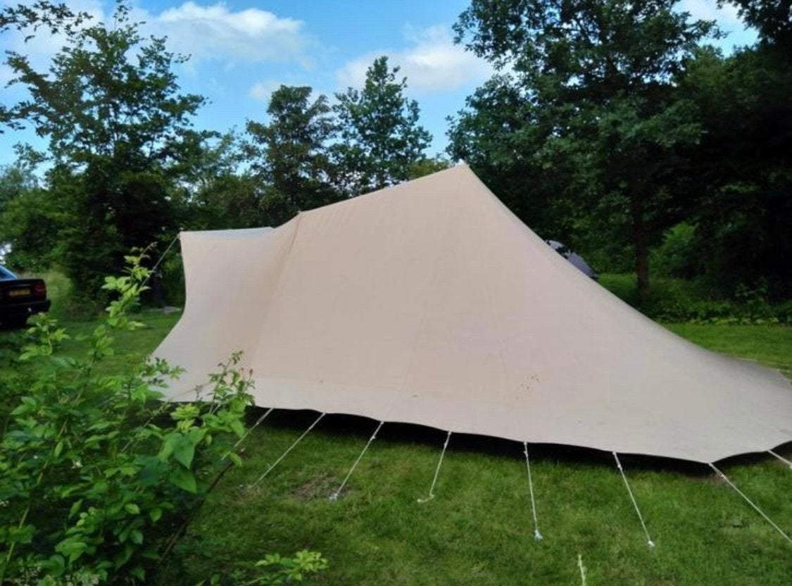 Ruime piramidetent Randstad Bunzing, Caravans en Kamperen, Tenten, Ophalen, Gebruikt, Tot en met 6