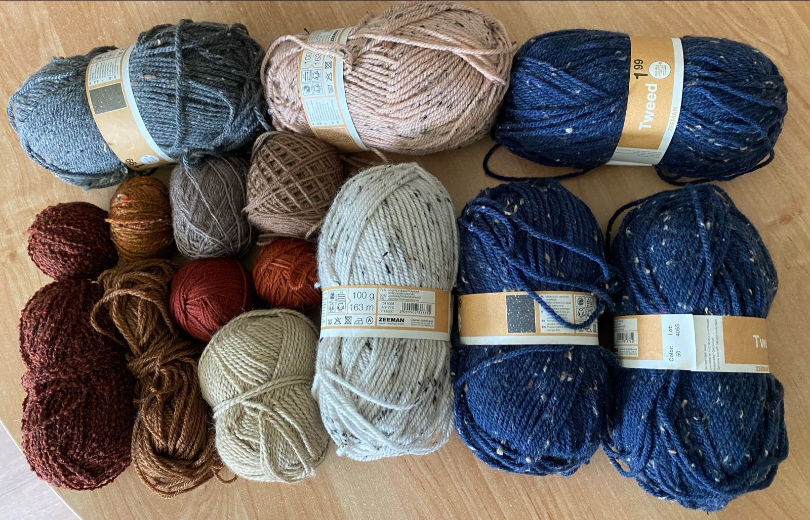 Zeeman Tweed wol-mix garen (ca. 800 gr) - Nieuw, Hobby en Vrije tijd, Ophalen of Verzenden, Nieuw, Breien of Haken, Wol of Garen