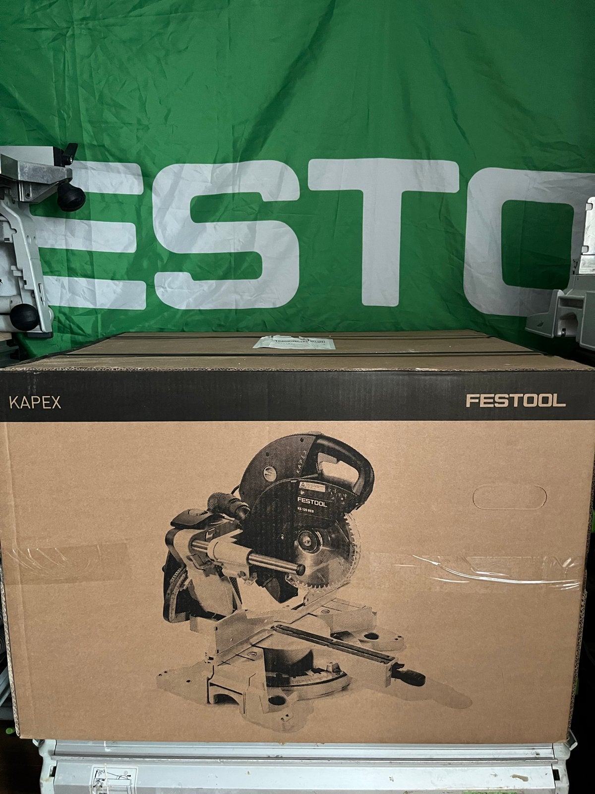 nieuwe Festool Kapex KS 120 REB afkortzaag, Doe-het-zelf en Verbouw, Gereedschap | Zaagmachines, Ophalen, Nieuw, Afkortzaag