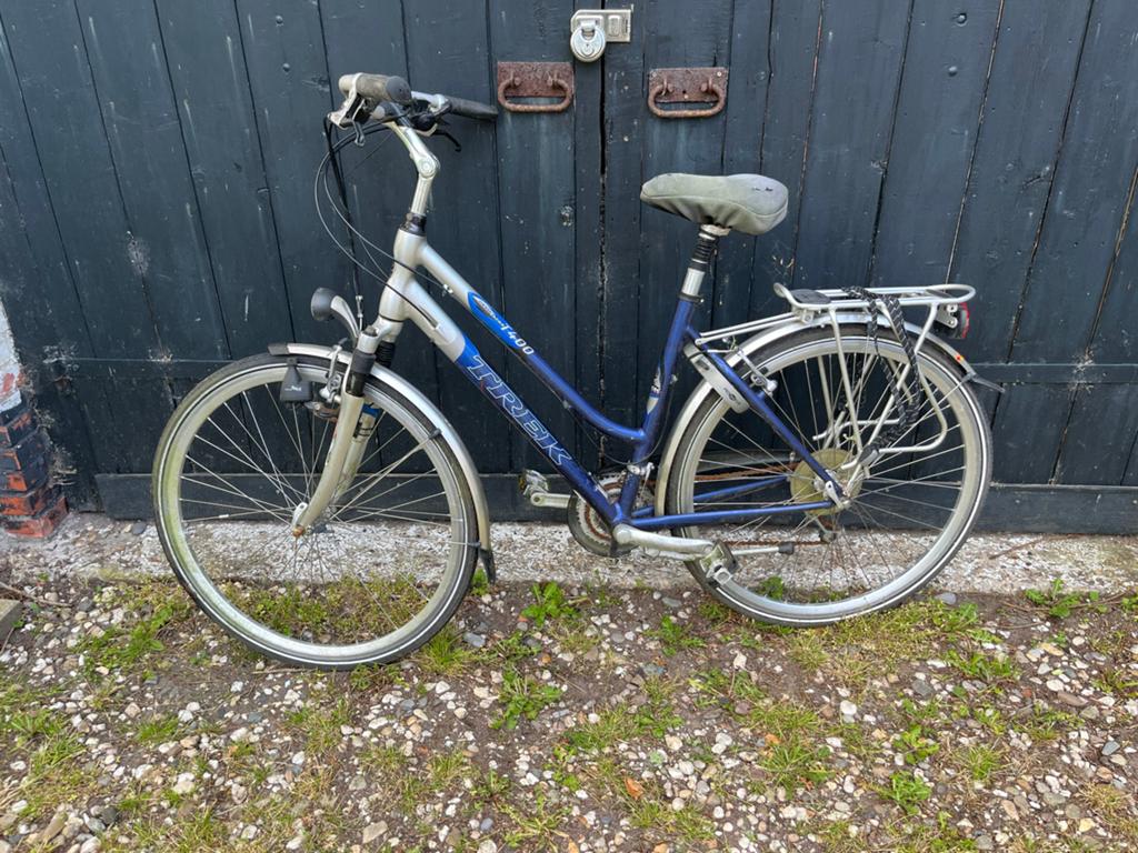Trek damesfiets met losse voorvork - opknapper, Ophalen, Gebruikt, Overige merken, Versnellingen