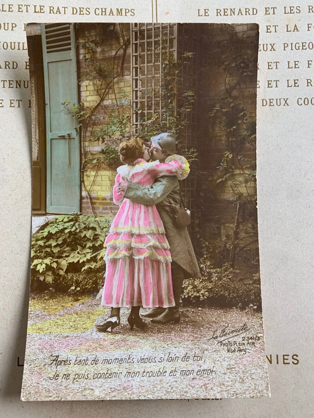 29-5-1917 WO1 - soldaat met zijn liefje (VA), Ophalen of Verzenden, Voor 1920, Gelopen, Overige thema's