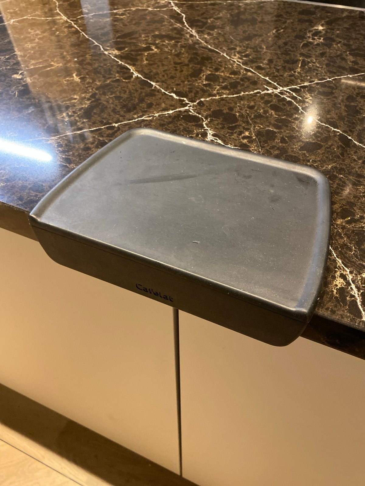 Cafelat koffie tamper mat - zwart, Overige typen, Ophalen of Verzenden, Zo goed als nieuw, Zwart