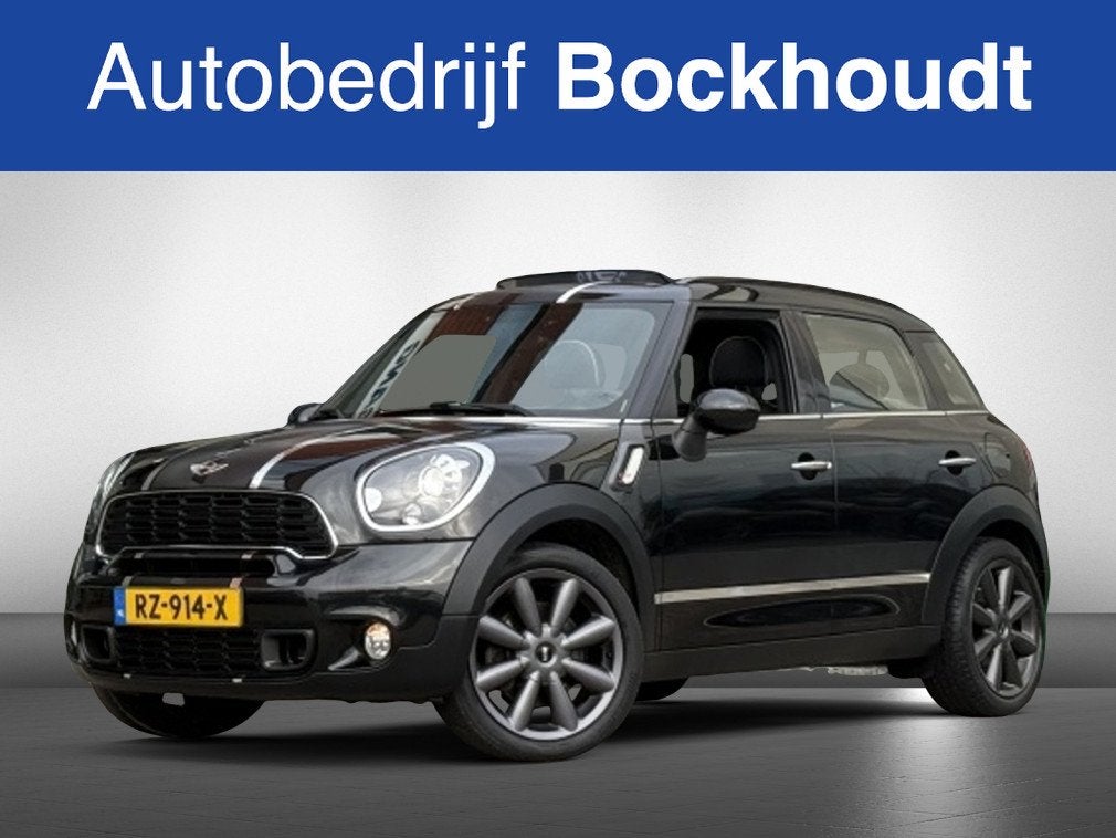 MINI Countryman 1.6 Cooper S Chili | Pano | Leer | Navi, Auto's, Automaat, Euro 5, Zwart, Bedrijf