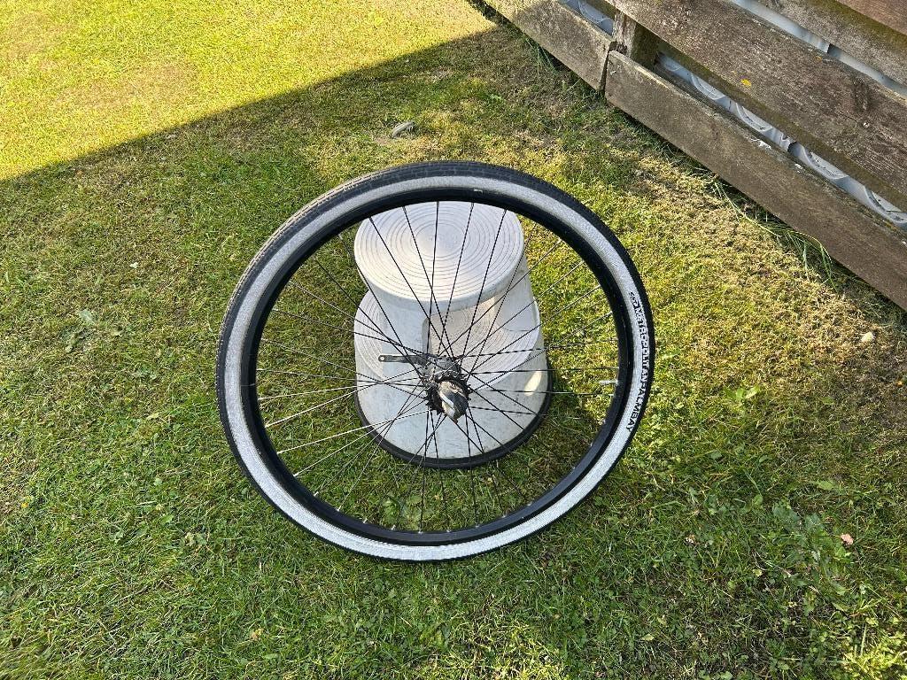 :Achterwiel 28 inch 3 NEXUS versnellingen terugtraprem, Fietsen en Brommers, Fietsonderdelen, Wiel, Gebruikt, Shimano Nexus, Ophalen of Verzenden