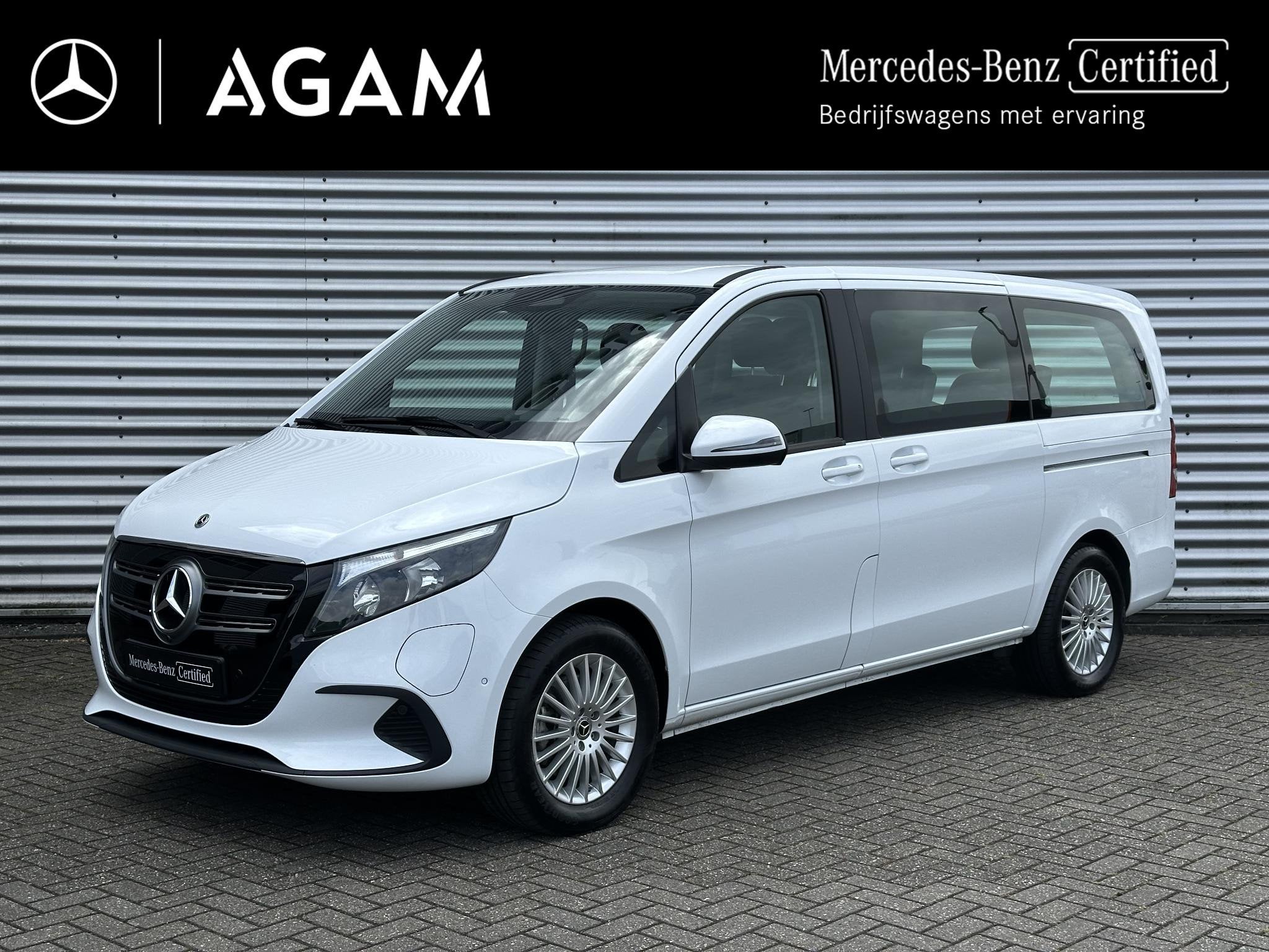Mercedes-Benz EQV 300 90 kWh 6/7/8-Persoons Facelift Model L, Auto's, Bestelauto's, Stof, Gebruikt, Zwart, 365 km