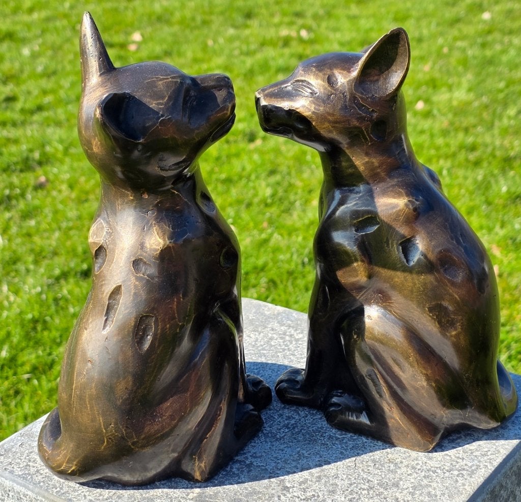 POEZEN DIE ELKAAR KOPJES GEVEN, Tuin en Terras, Tuinbeelden, Dierenbeeld, Nieuw, Info@huisentuindecoratiemarie.nl, Huis en tuin decoratie marie