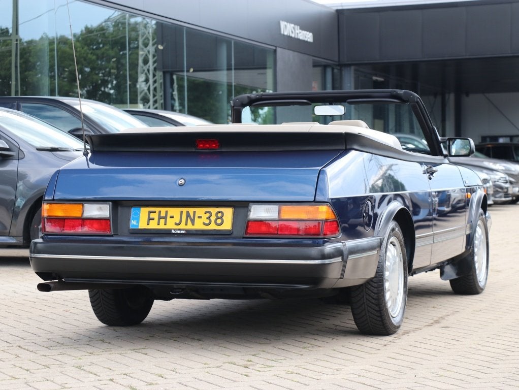 Saab 900 Cabrio 2.0 S, Auto's, Oldtimers, Voorwielaandrijving, 142 pk, Cabriolet, Blauw