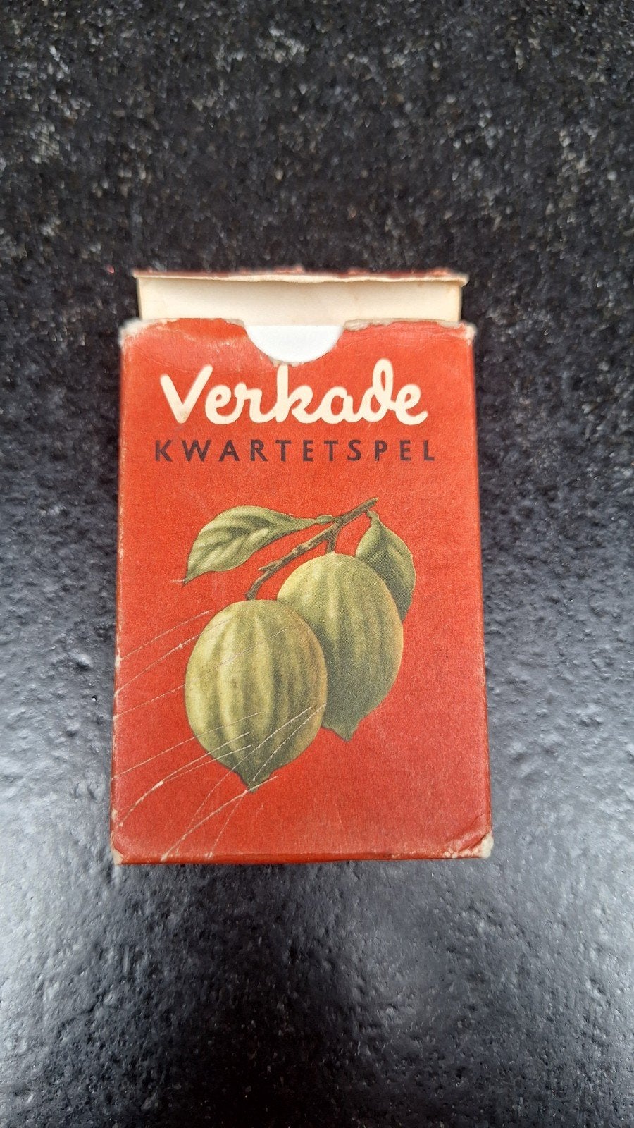Vintage Verkade Kwartetspel - Compleet met doosje, Drie of vier spelers, Ophalen of Verzenden, Gebruikt, Verkade