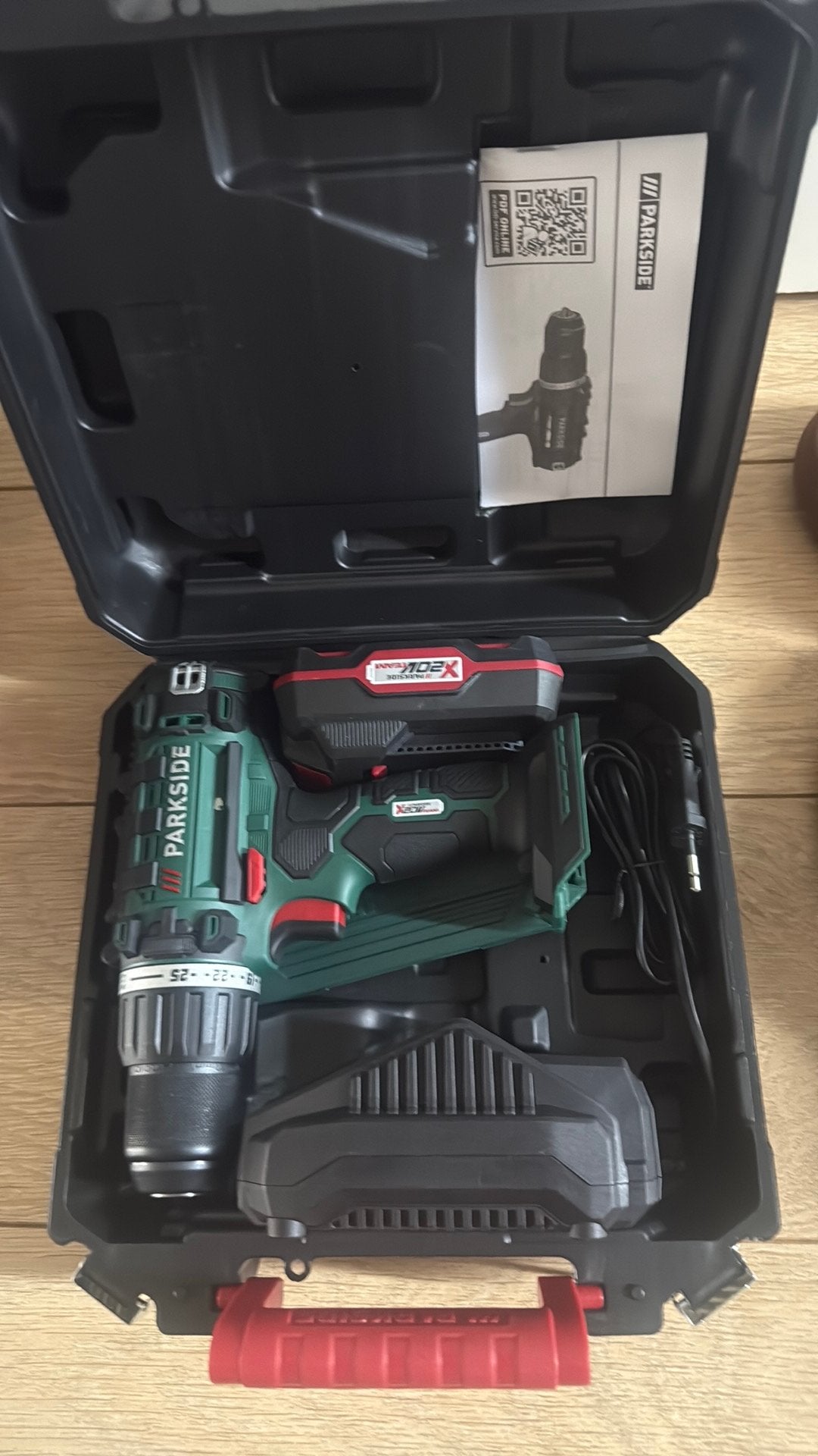 Parkside 20V Cordless Drill PABS 20-LiE6+Accu  Dicht Doos, Ophalen, Nieuw, Boor- en Schroefmachine