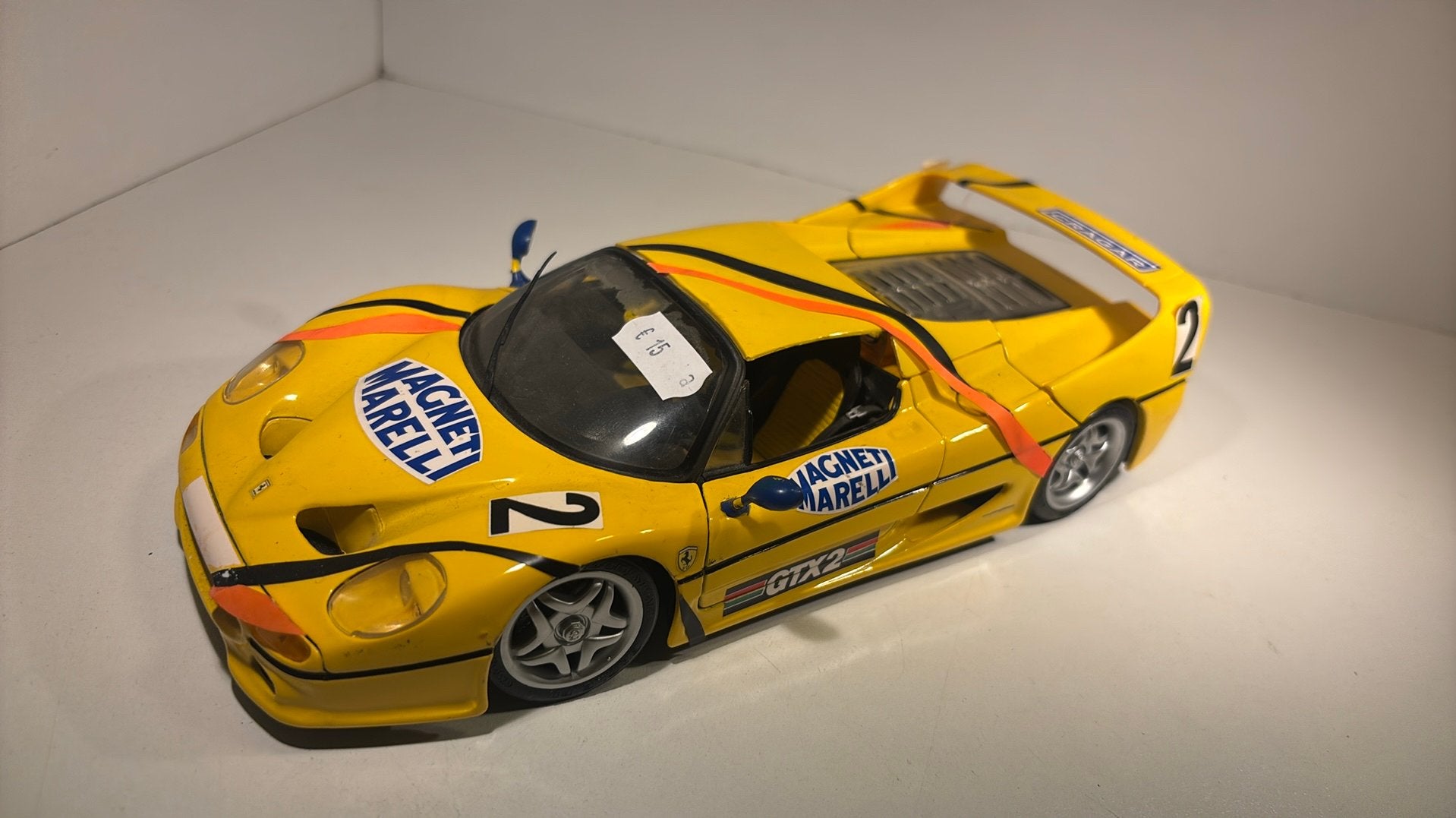 Ferrari f50 yellow maisto 1.18, Maisto, Ophalen of Verzenden, A, A