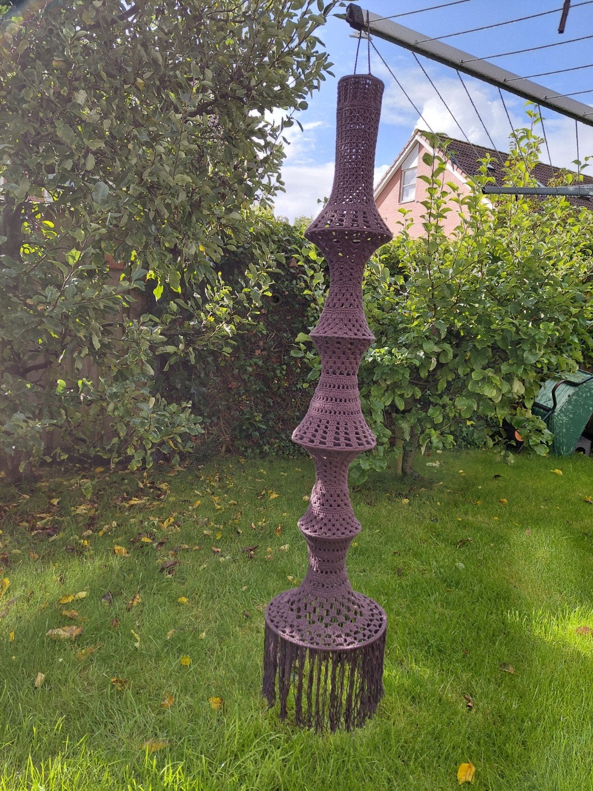 NIEUW!! Gehaakte visnetlamp/fuiklamp, Ophalen of Verzenden, Nieuw, Textiel