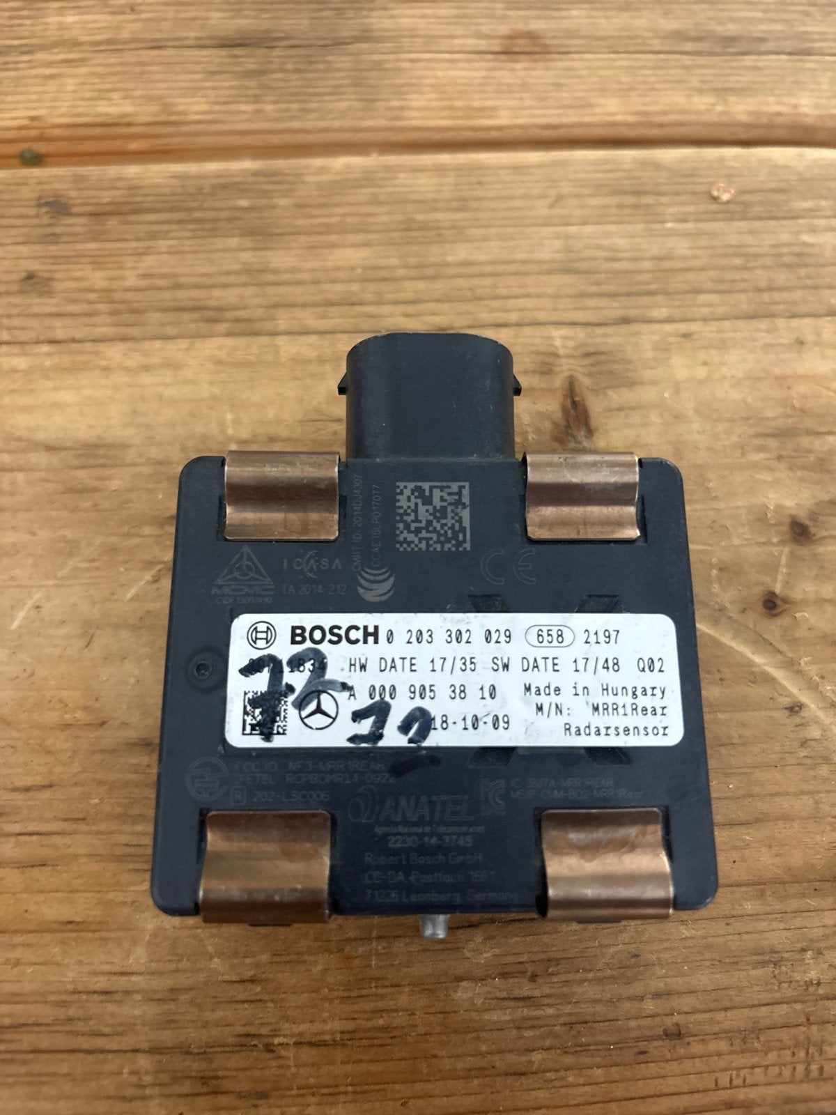 Bosch Radarsensor MRR1Rear Mercedes-Benz A0009053810, Auto-onderdelen, Ophalen of Verzenden, Gebruikt, Mercedes-Benz