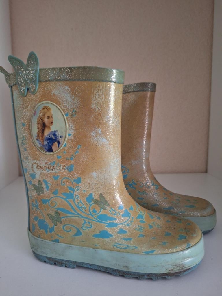 Cinderella regenlaarzen 28, Gebruikt, Meisje, Laarsjes, Ophalen of Verzenden