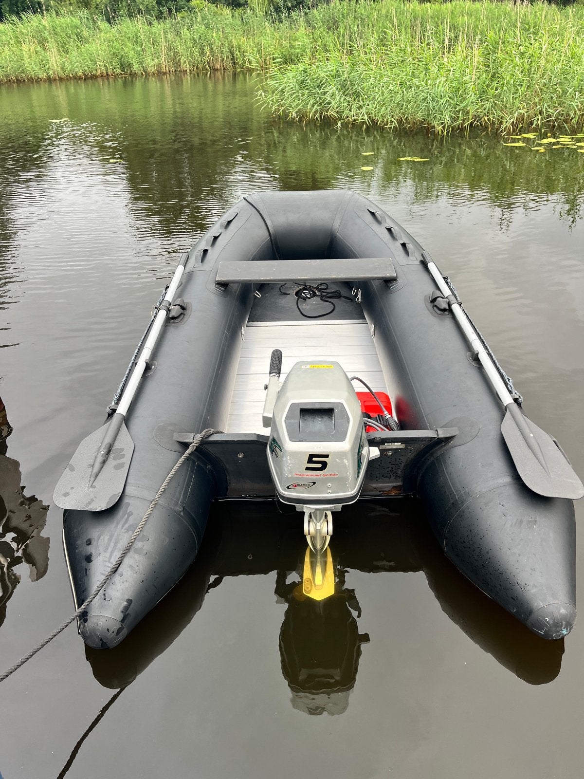 Nimarine 290 AL rubberboot met Honda 5pk 4takt - vaarklaar!, Ophalen, Aluminium, Anker, Zo goed als nieuw