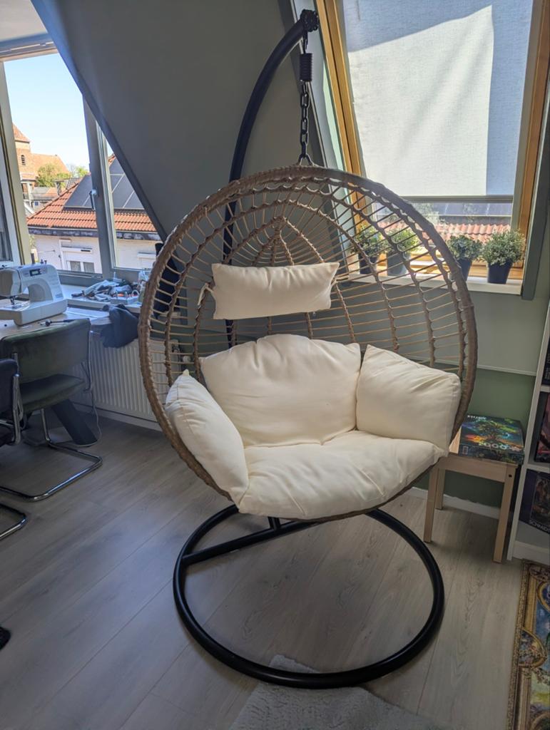 Hangstoel met standaard, Ophalen, Gebruikt, Overige kleuren, Stof