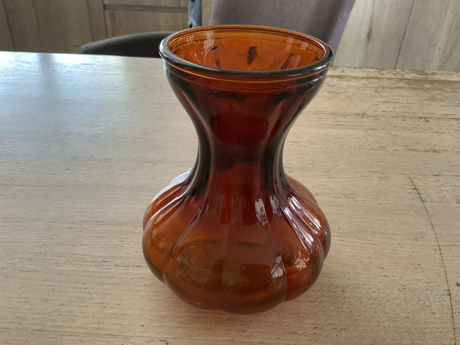 Vintage hyacint vaas Copier Leerdam, jaren 30,40, puntgaaf, Ophalen of Verzenden