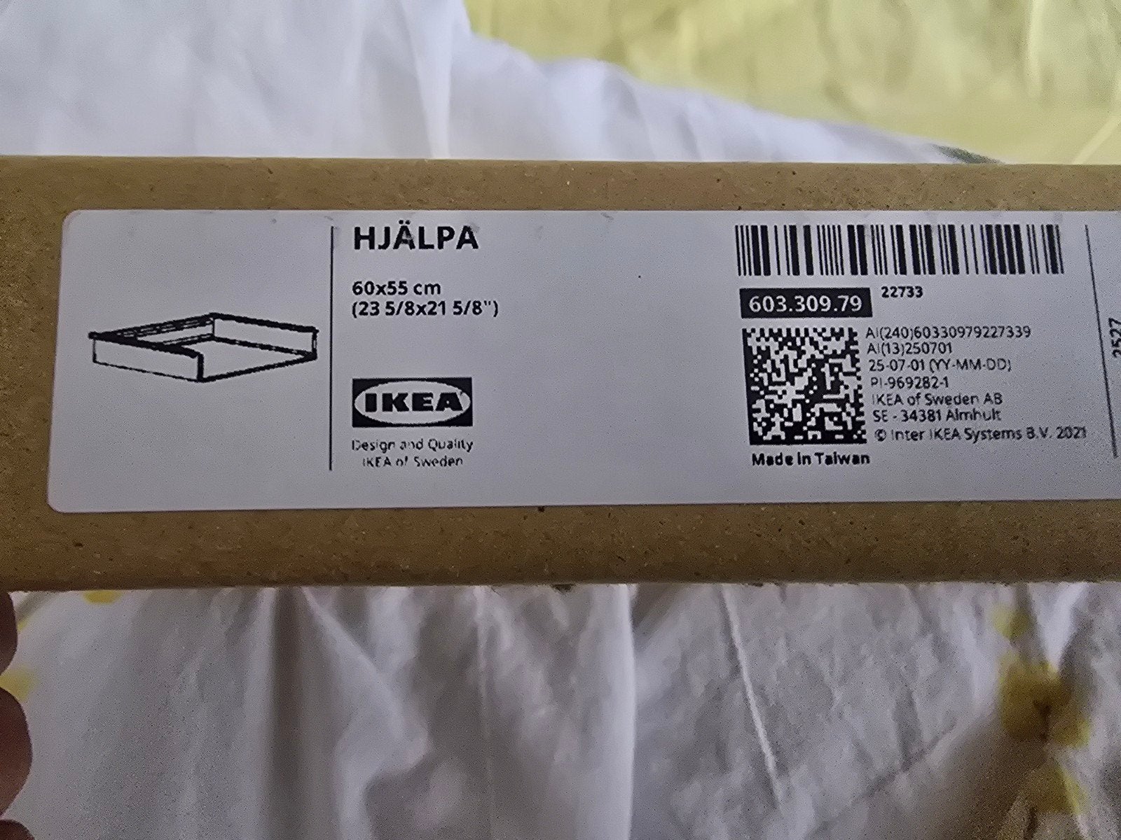 IKEA HJÄLPA lade 60x55 cm - Nieuw in verpakking, 1 of 2 laden, Nieuw, 50 tot 75 cm, 50 tot 100 cm