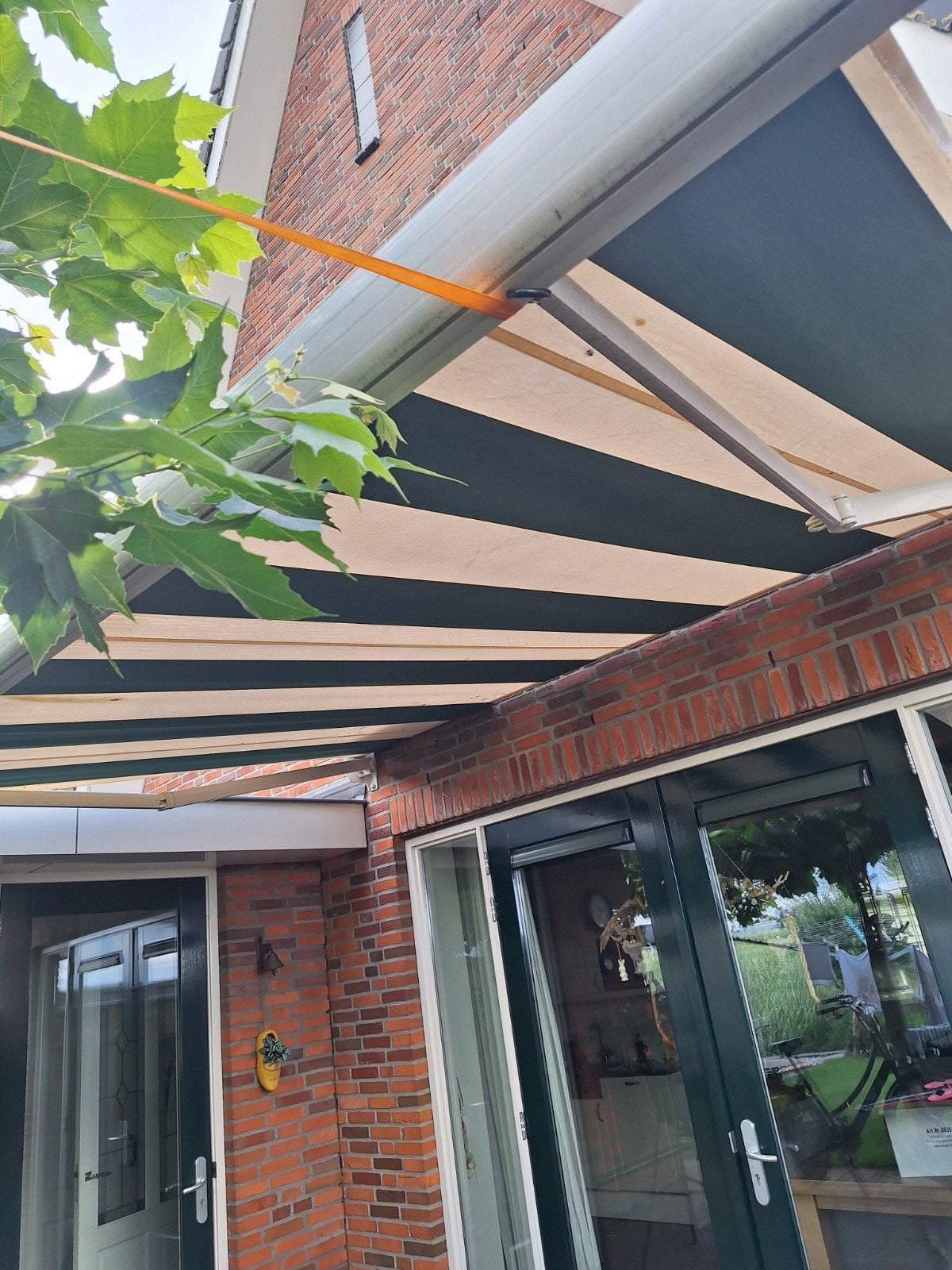 Knikarm zonnescherm voor doe het zelver, Tuin en Terras, Zonneschermen, 150 tot 300 cm, Ophalen, Gebruikt, Knikarmscherm