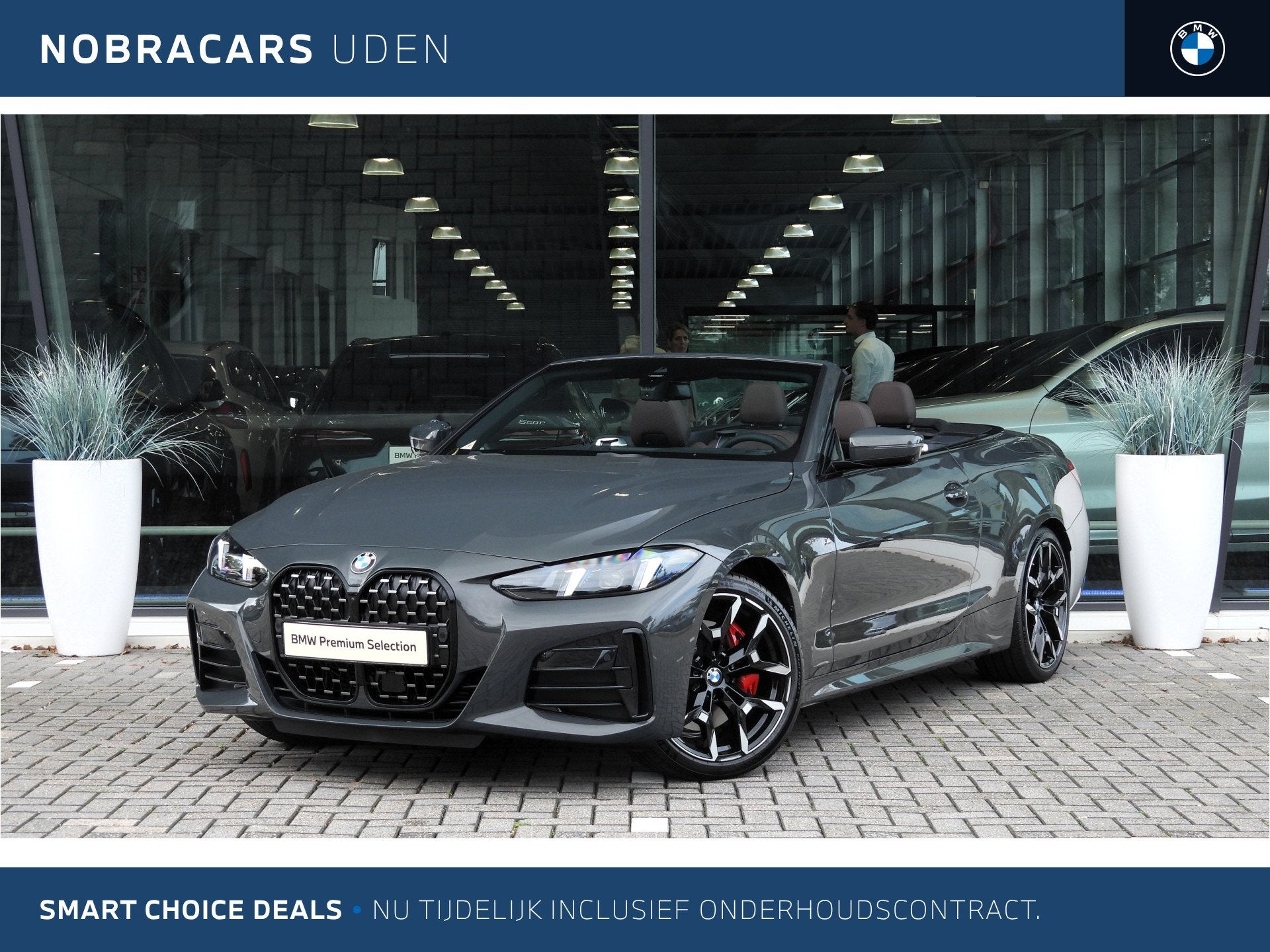 BMW 4 Serie Cabrio 420i M Sport Automaat / Air Collar / Adap, Auto's, 4 stoelen, Bedrijf, 750 kg, BTW verrekenbaar