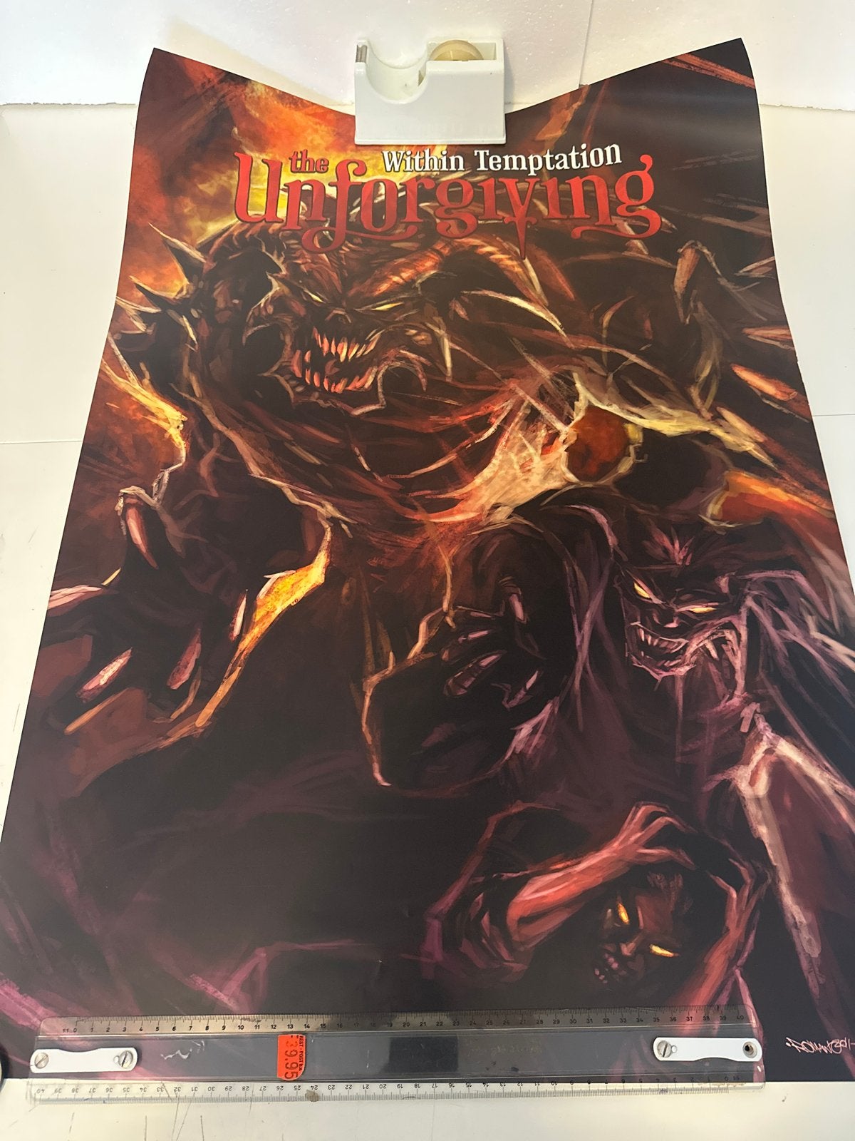 Within Temptation The Unforgiving Poster. Romano Molenaar, Eén comic, Ophalen of Verzenden, Gelezen, Europa