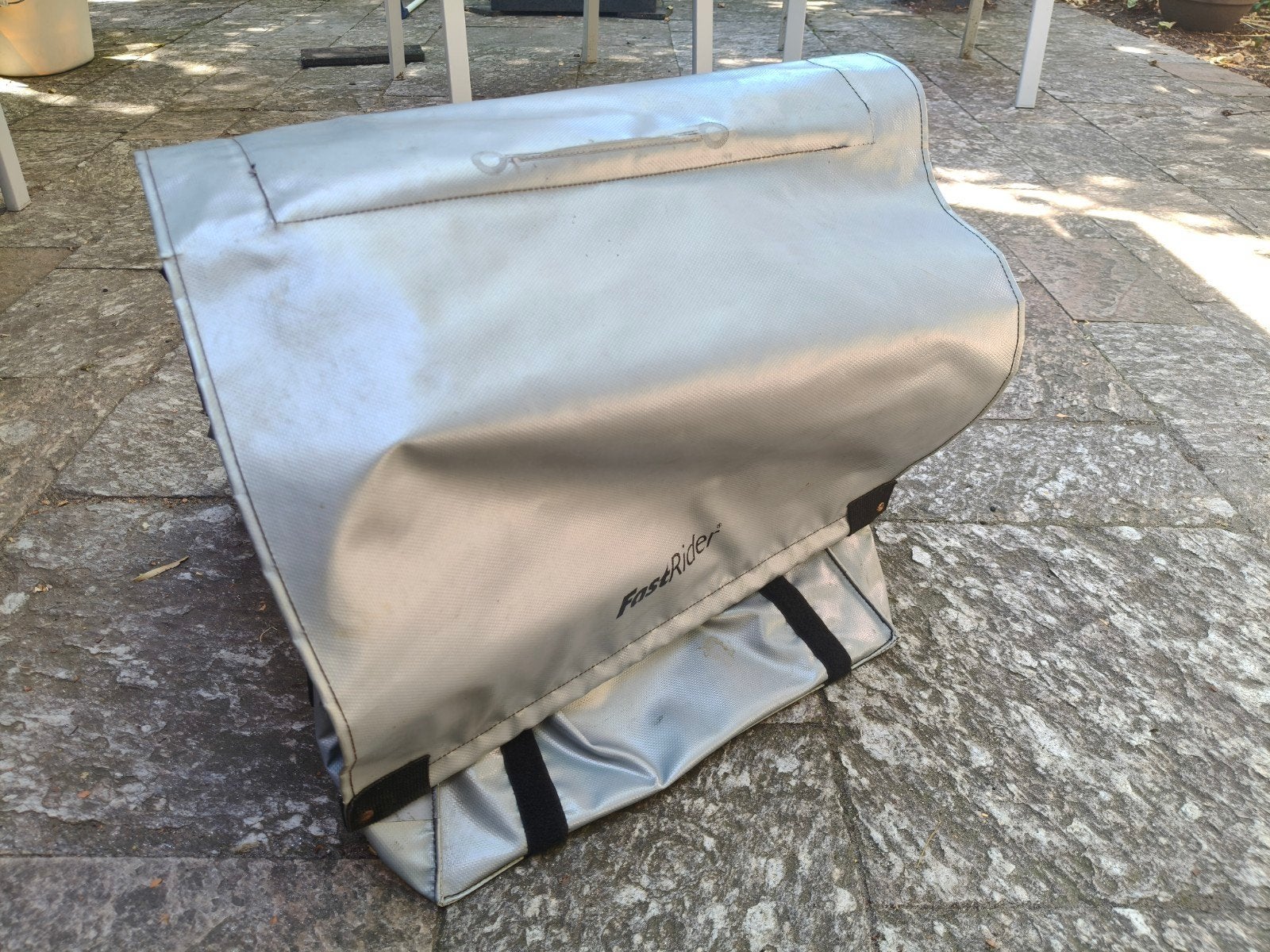FastRider Cargo dubbele fietstas - grijs, 46 liter in totaal, Fietsen en Brommers, Fietsaccessoires | Fietstassen, Ophalen of Verzenden