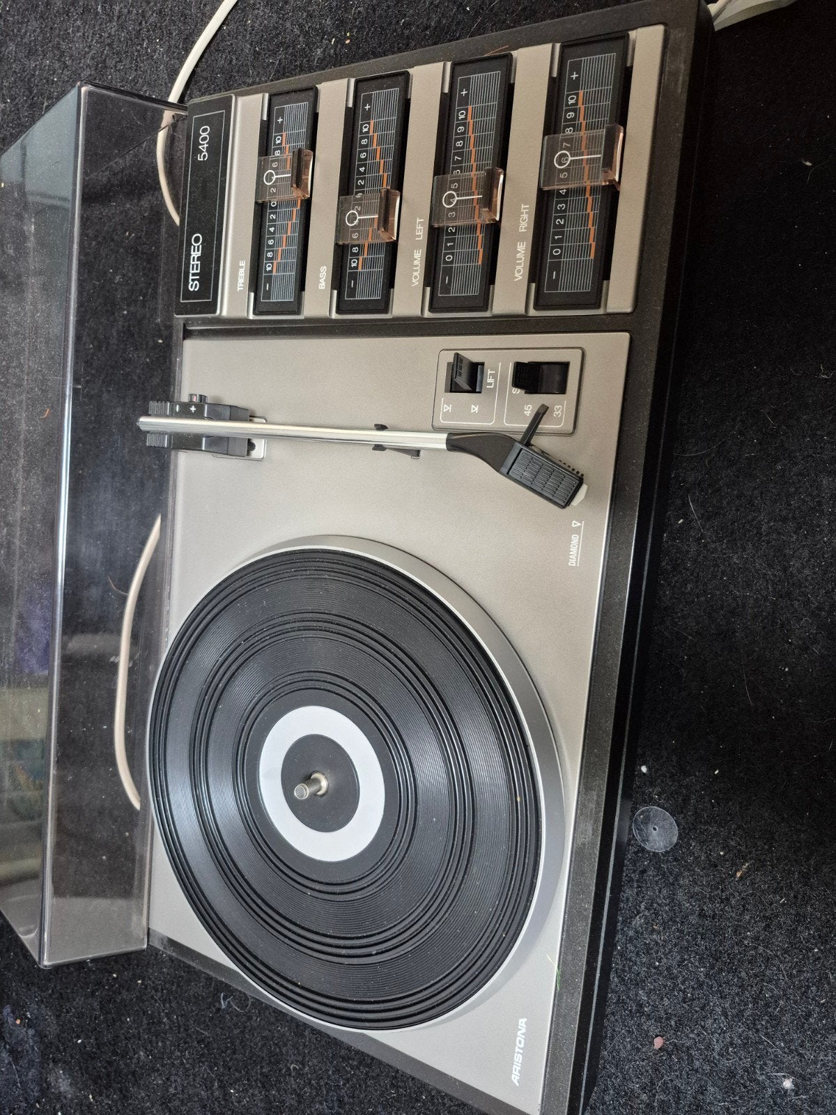 Aristona Platenspeler 5400 - Defect (tandwiel), Ophalen of Verzenden, Niet werkend, Platenspeler, Overige merken