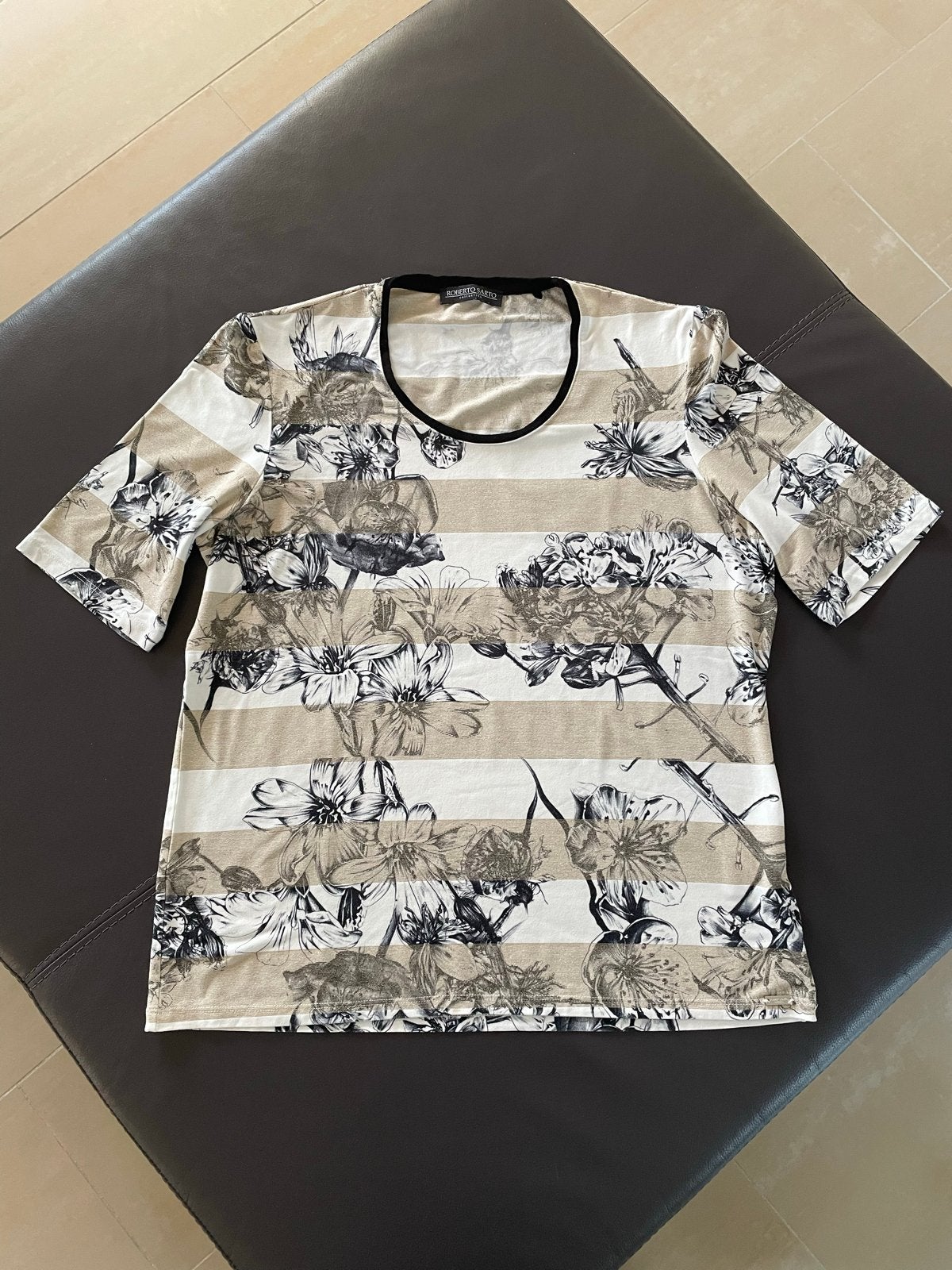 Roberto Sarto  T-shirt Maat 44, Beige, Maat 42/44 (L), Ophalen of Verzenden, Zo goed als nieuw
